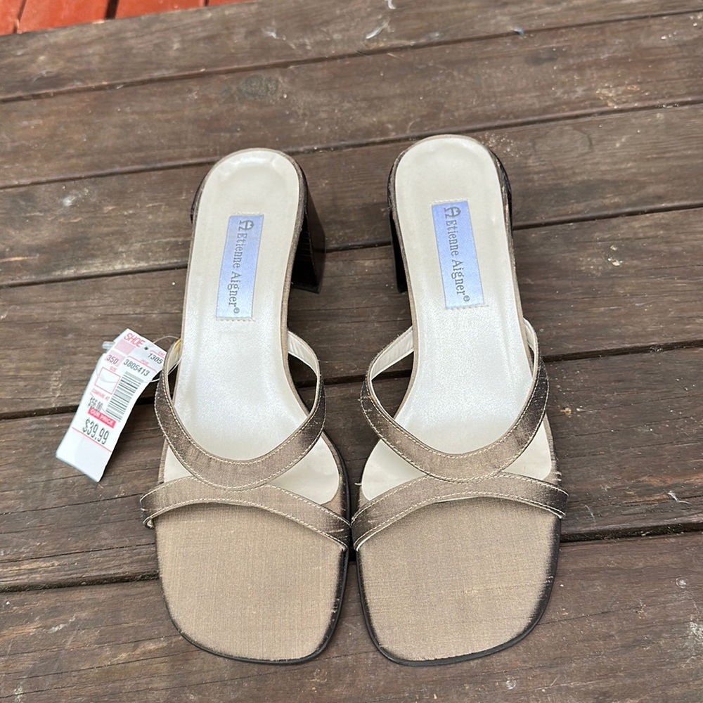 Etienne aigner sandals size 10